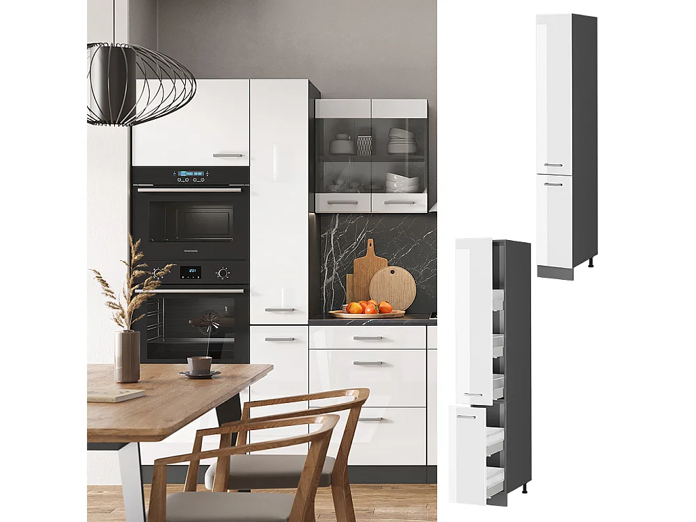 Armario de farmacia blanco alto brillo 30x57.2x206.8 r-line