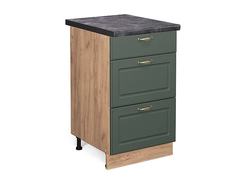 Meuble cuisine vert or campagne 50x60x82 fame-line