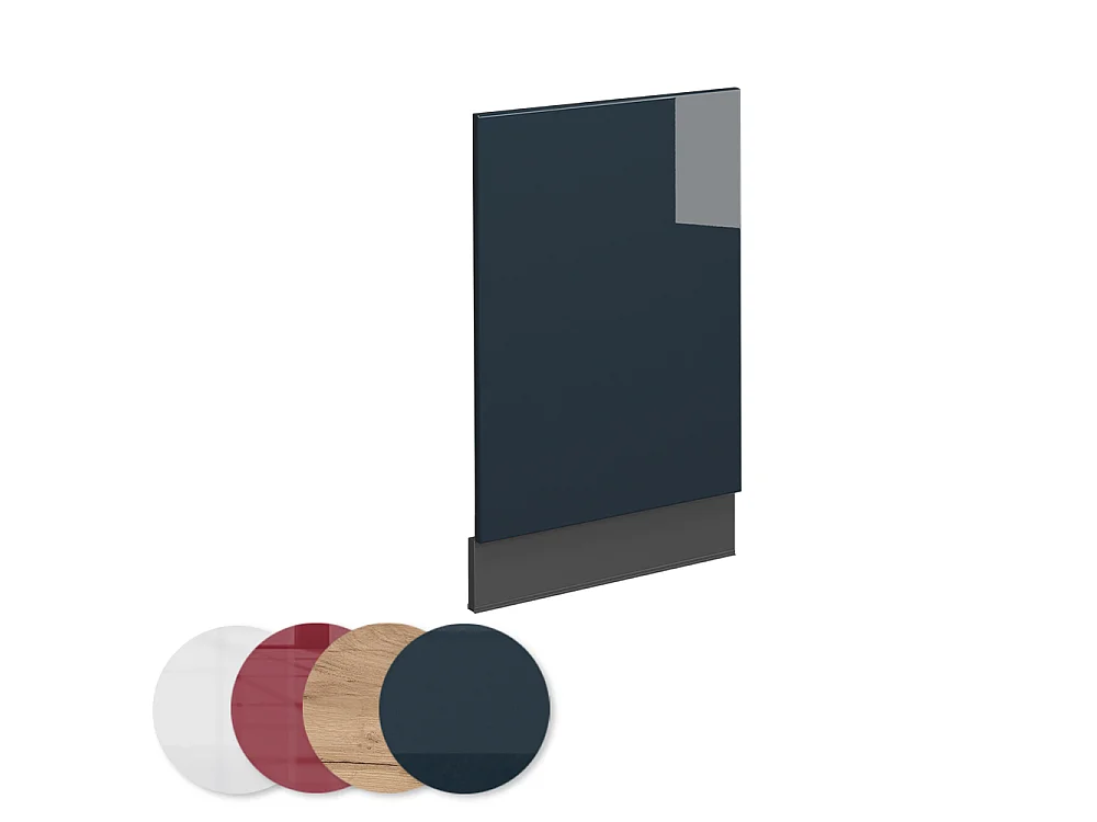 Panel frontal azul oscuro alto brillo 45x1.6x67.4 fame-line