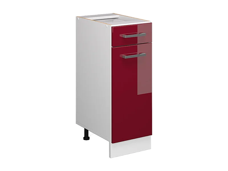 Meuble cuisine rouge brillant 30x46x81.6 r-line
