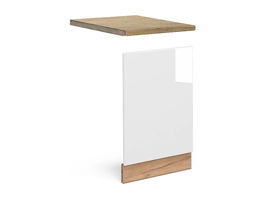 Panel frontal blanco alto brillo 45x1.6x67.4 fame-line