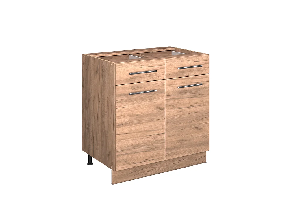 Kitchen base cabinet gold power oak 80x60x82 fame-line