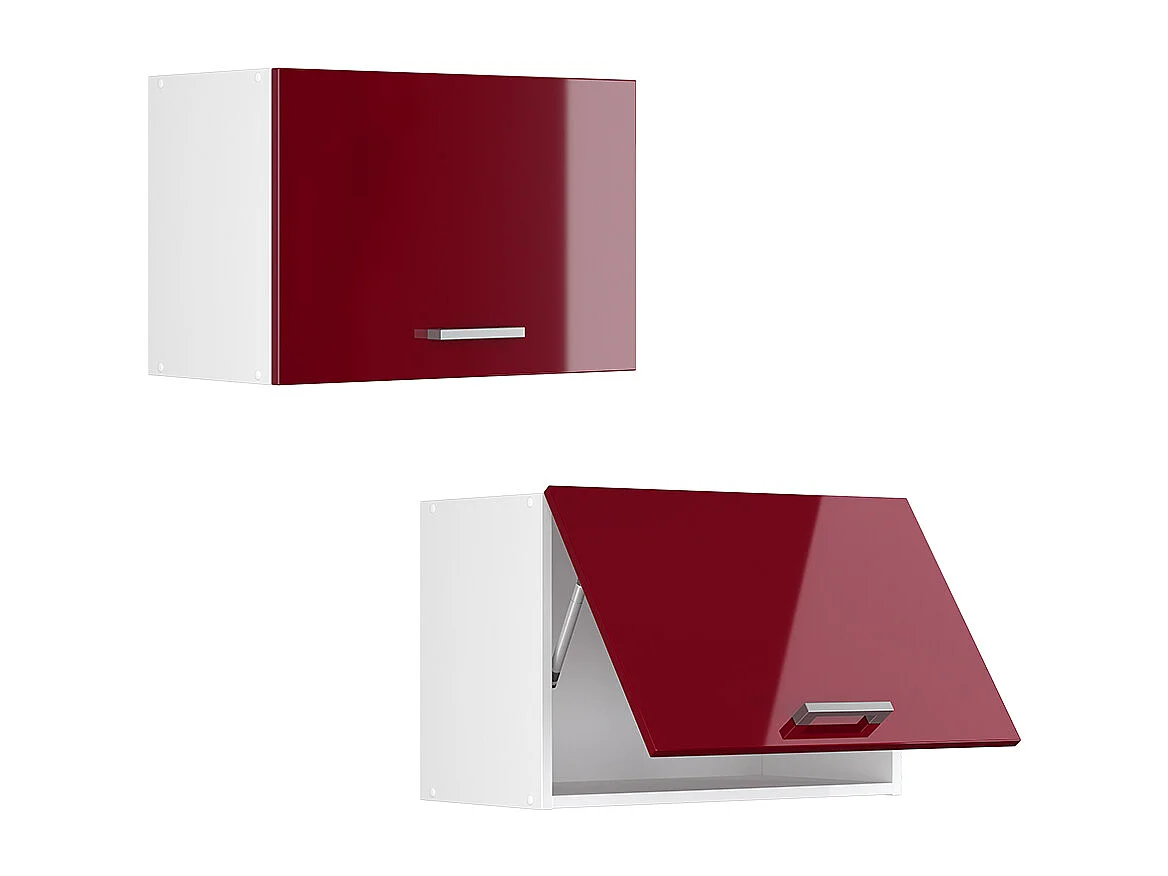 Armario colgante rojo de alto brillo 60x31x40 r-line