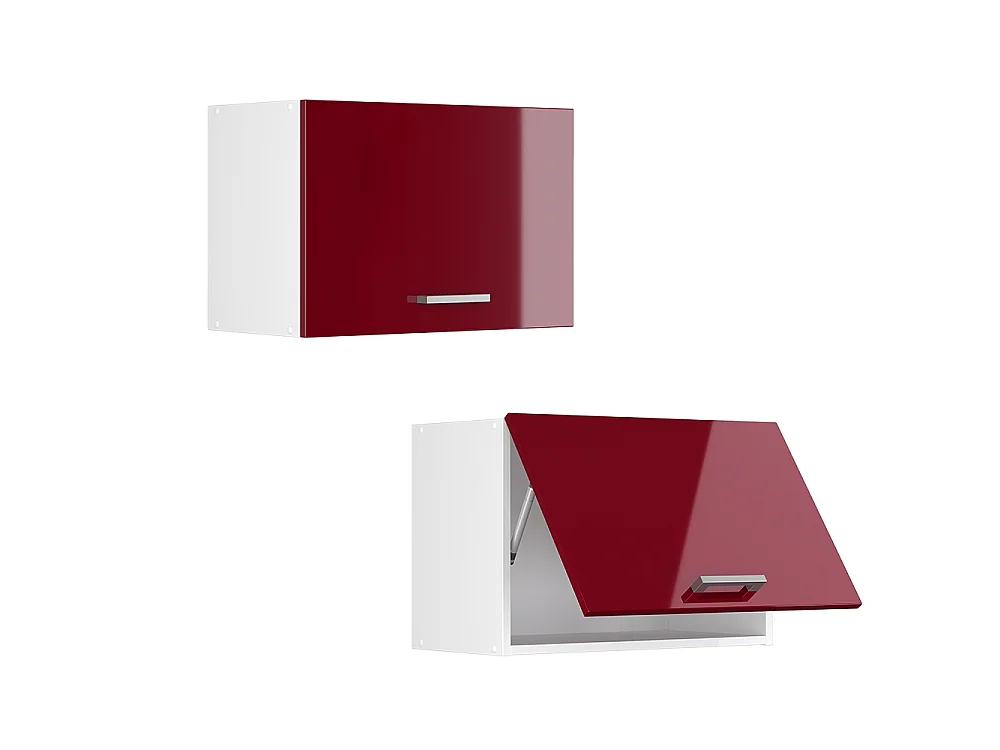 Elément haut de cuisine rouge brillant 60x31x40 r-line