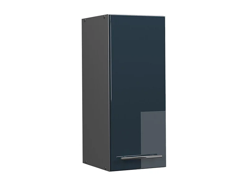 Armario colgante azul oscuro alto brillo 30x34.1x72 fame-line