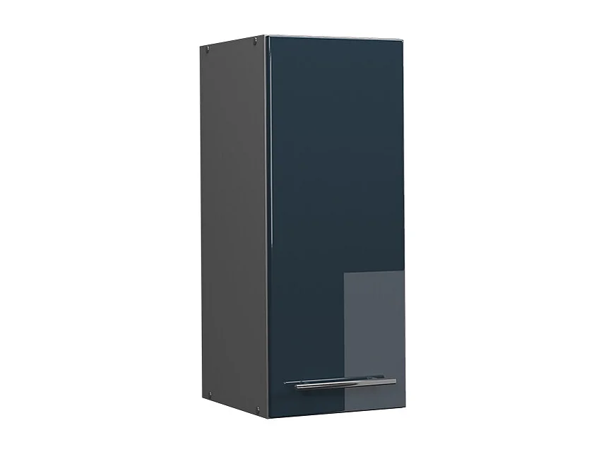Armario colgante azul oscuro alto brillo 30x34.1x72 fame-line