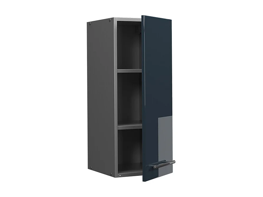 Armario colgante azul oscuro alto brillo 30x34.1x72 fame-line