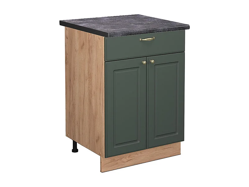 Meuble cuisine vert or campagne 60x60x82 fame-line