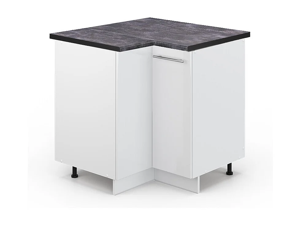 Mobile ad angolo cucina bianco lucido 80.5x60x82 fame-line