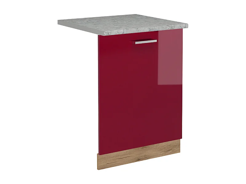 Façade de lave-vaisselle rouge brillant 60x1.6x81.8 r-line