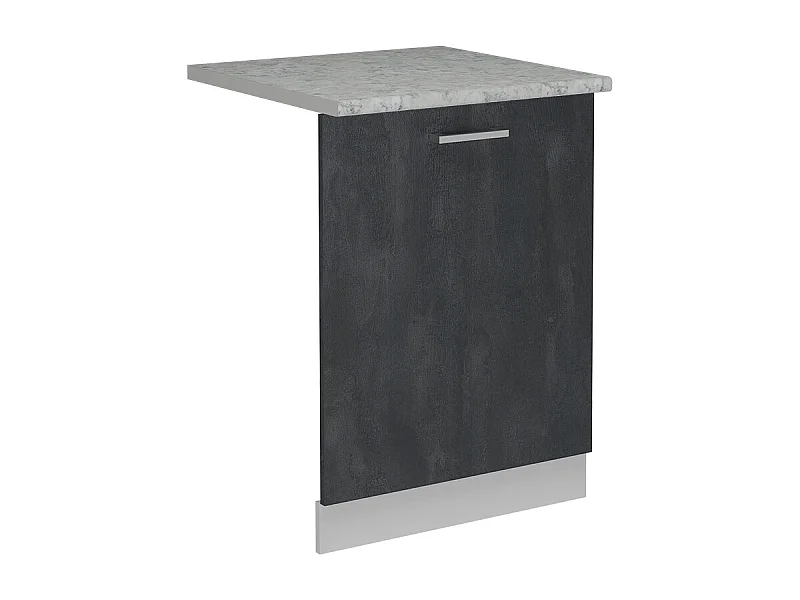 Façade de lave-vaisselle béton noir 60x1.6x81.8 r-line