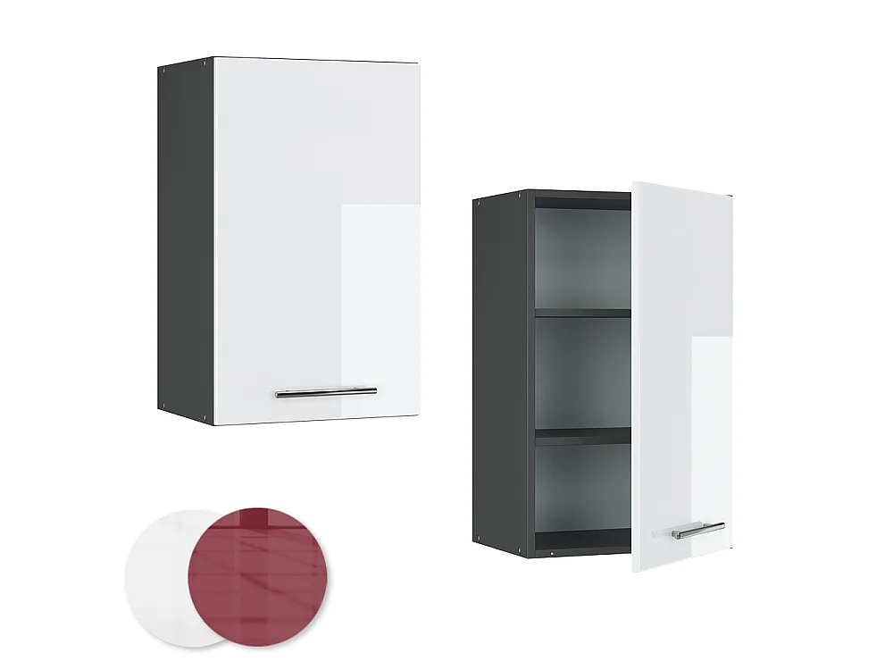 Wall cabinet white high gloss 45x34.1x72 fame-line