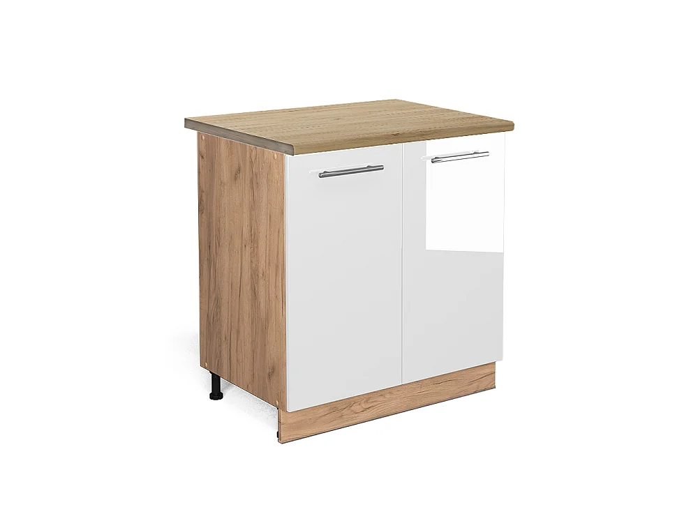 Keukenonderkast wit hoogglans 80x60x82 fame-line