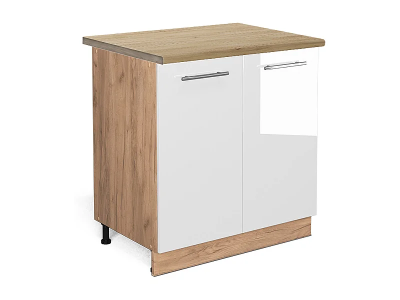 Keukenonderkast wit hoogglans 80x60x82 fame-line