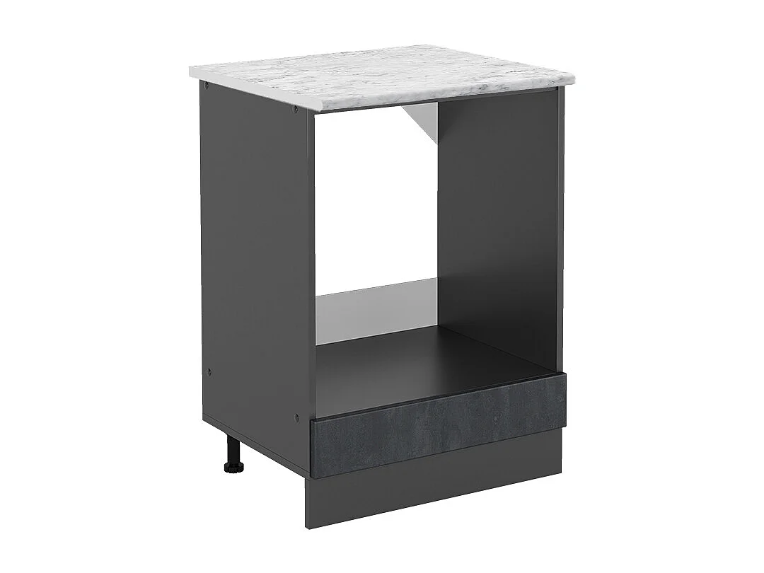 Armario para horno empotrado hormigón negro 60x60x81.6 r-line