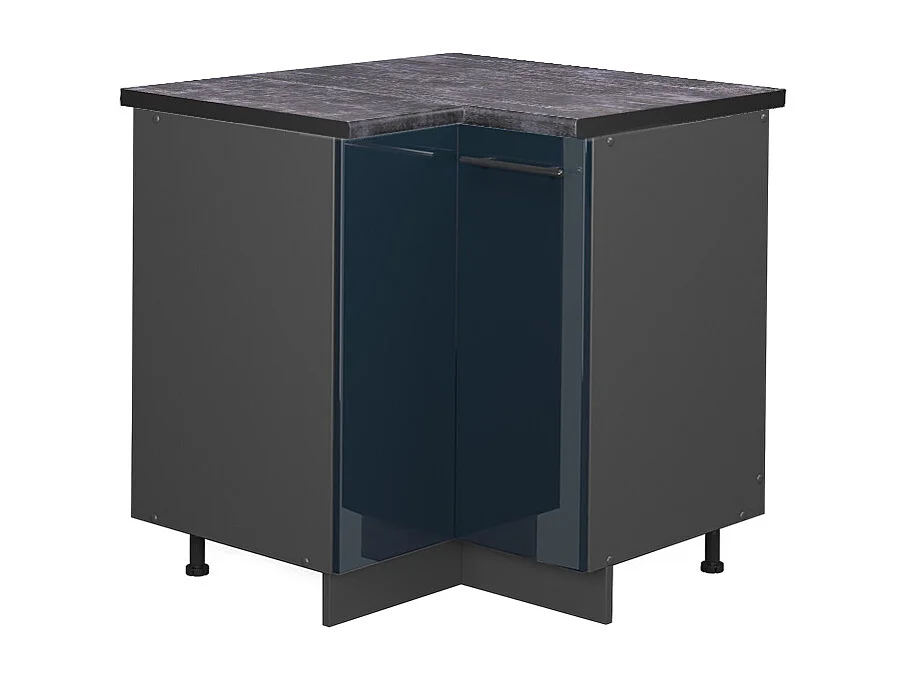 Meuble dangle bleu foncé brillant 80.5x60x82 fame-line