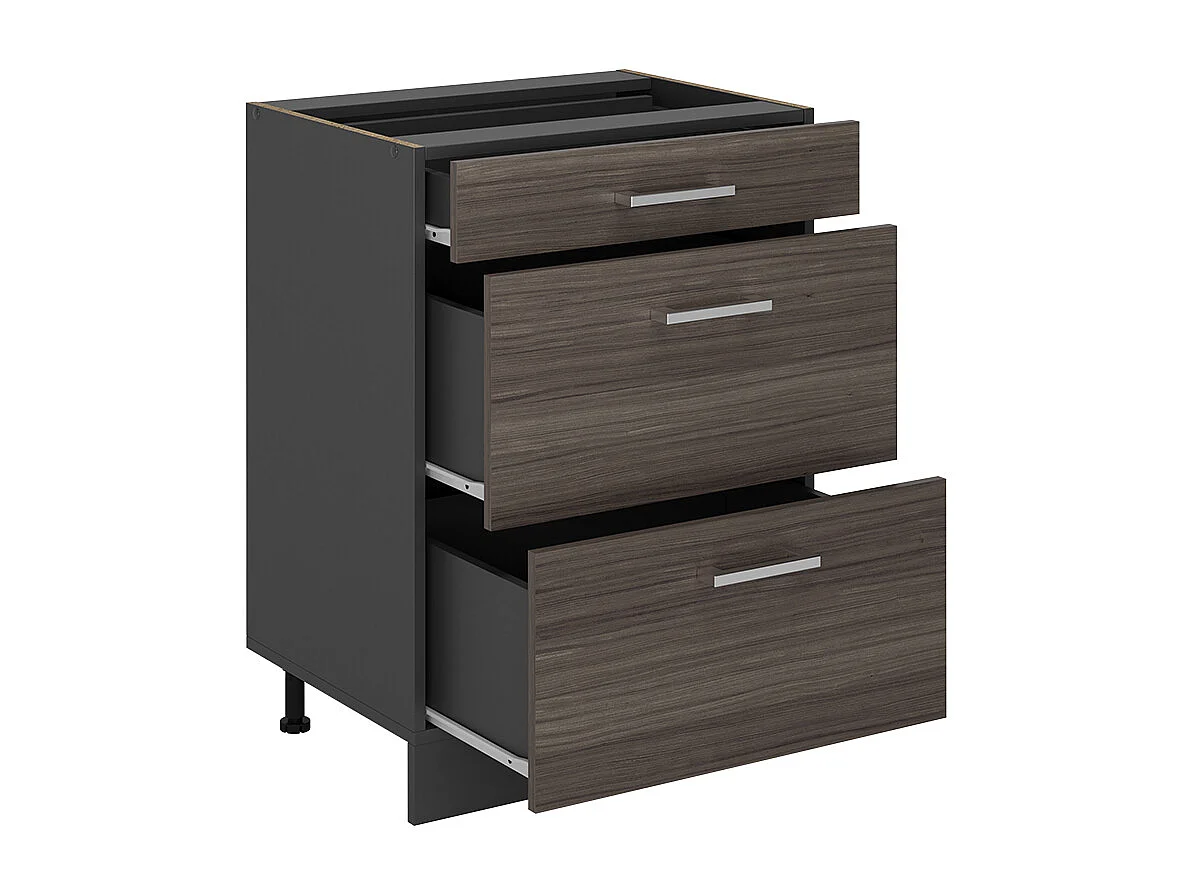 Mueble bajo de cocina gris noble 60x46x81.6 r-line