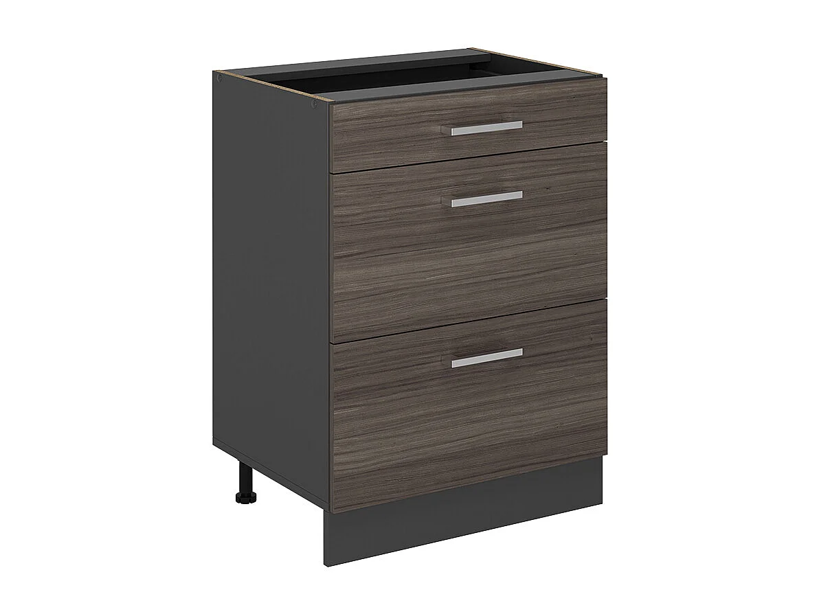 Meuble cuisine gris noble 60x46x81.6 r-line