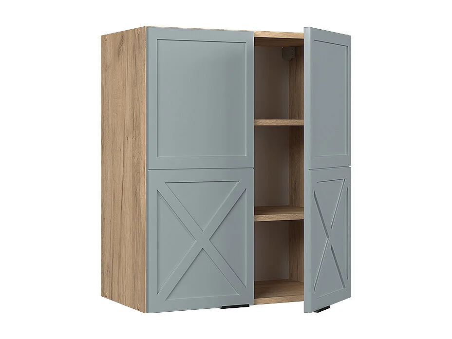 Armário de parede azul acinzentado claro 60x34.1x72 fame-line