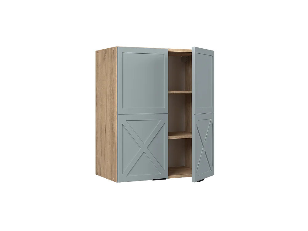 Wall cabinet light blue-grey 60x34.1x72 fame-line