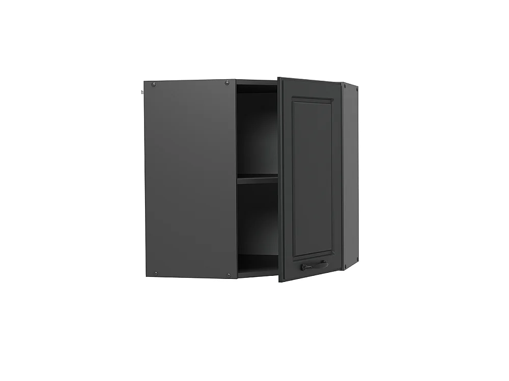Corner wall cabinet anthracite country house 57x34.1x60 r-line