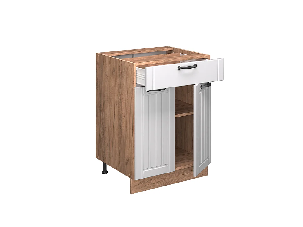 Meuble cuisine blanc campagne 60x60x82 fame-line