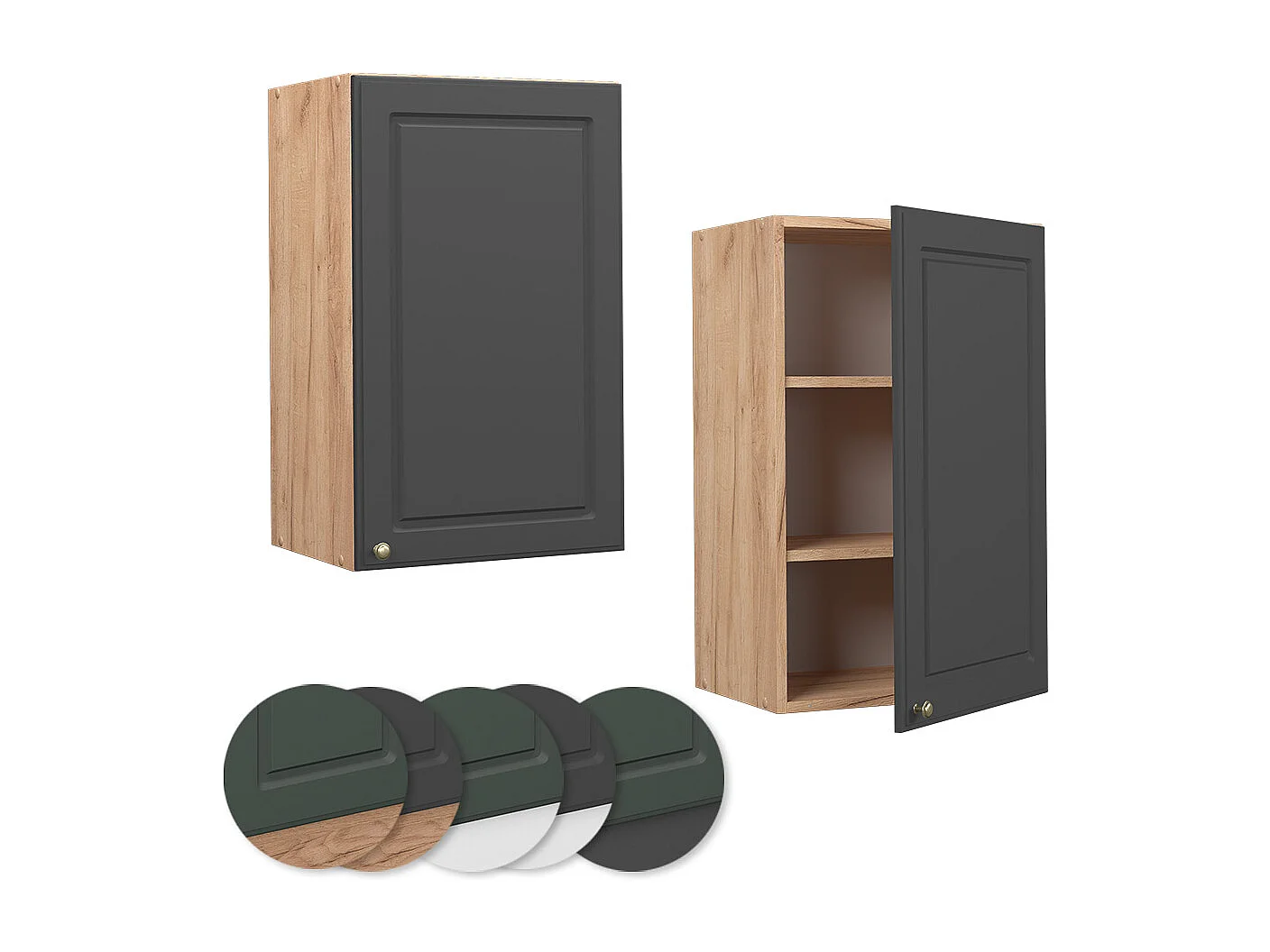 Armario colgante antracita-oro 45x34.1x72 fame-line