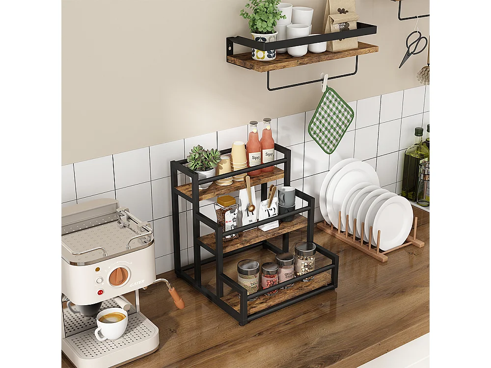 Küchenregal eiche rustikal 33x34x34 fyrk