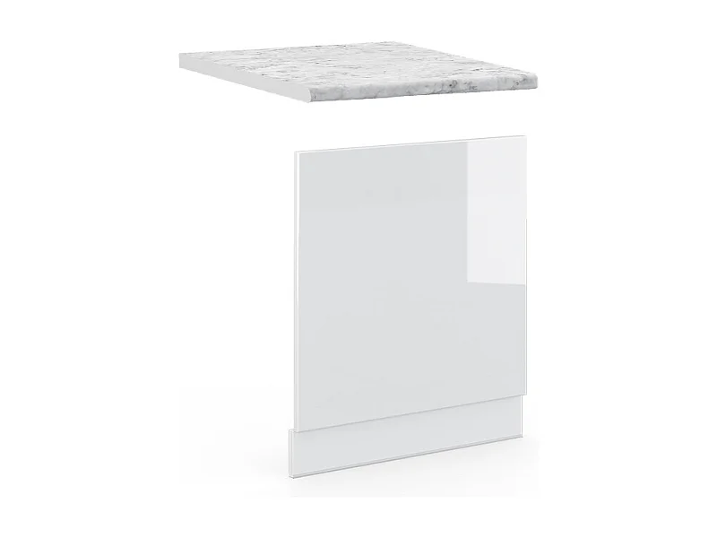 Panel frontal blanco alto brillo 60x1.6x67.4 fame-line