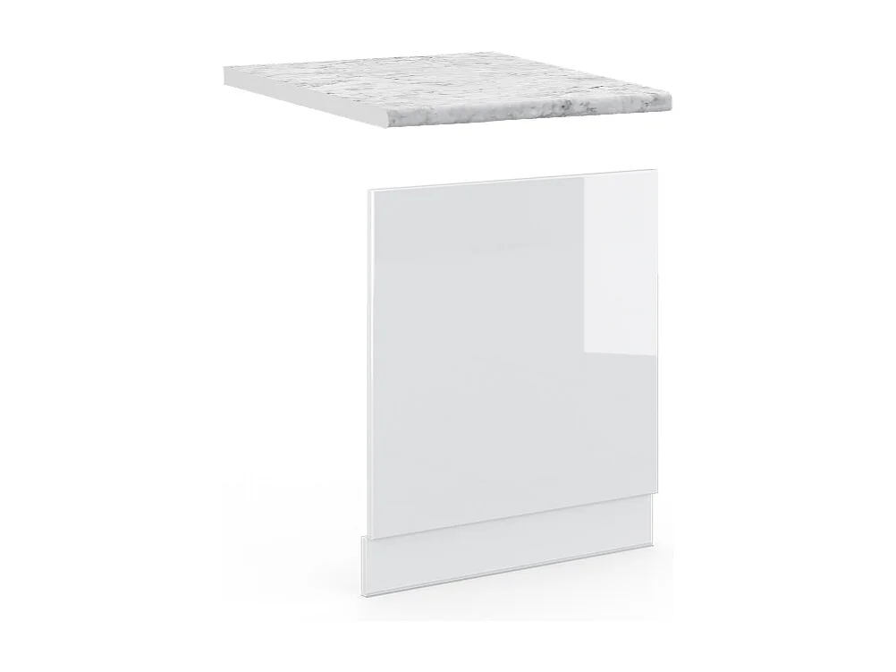 Panel frontal blanco alto brillo 60x1.6x67.4 fame-line