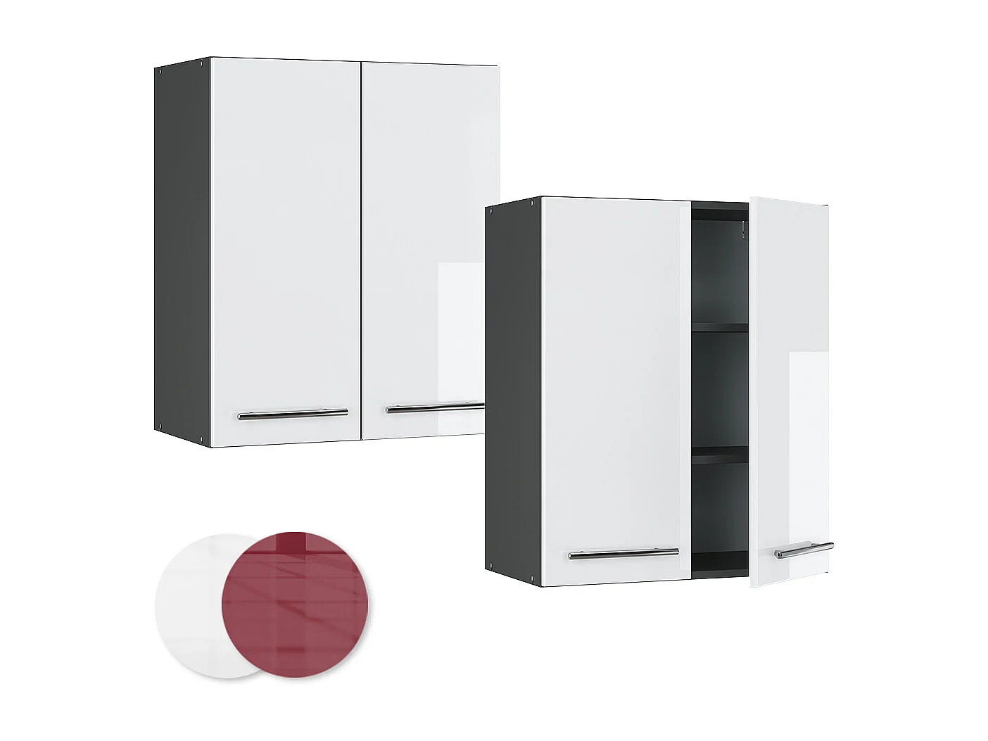 Pensile da cucina bianco lucido 60x34.1x72 fame-line