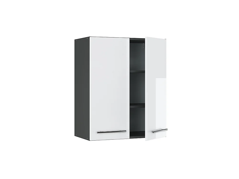 Wall cabinet white high gloss 60x34.1x72 fame-line