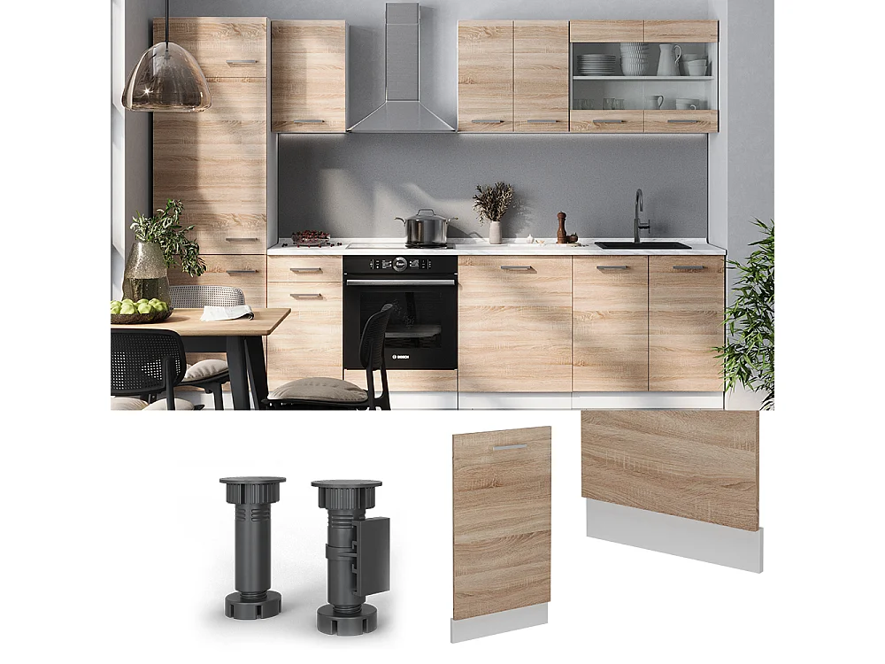 Panel frontal del lavavajillas sonoma 45x1.6x81.8 r-line