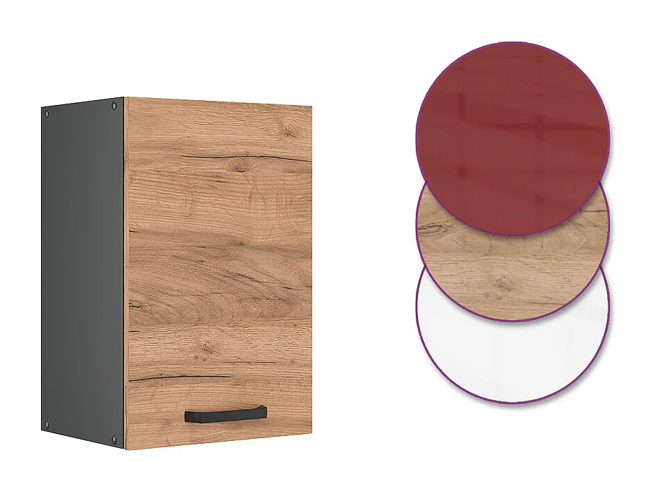 Elément haut de cuisine chêne de force doré 40x31x60 r-line