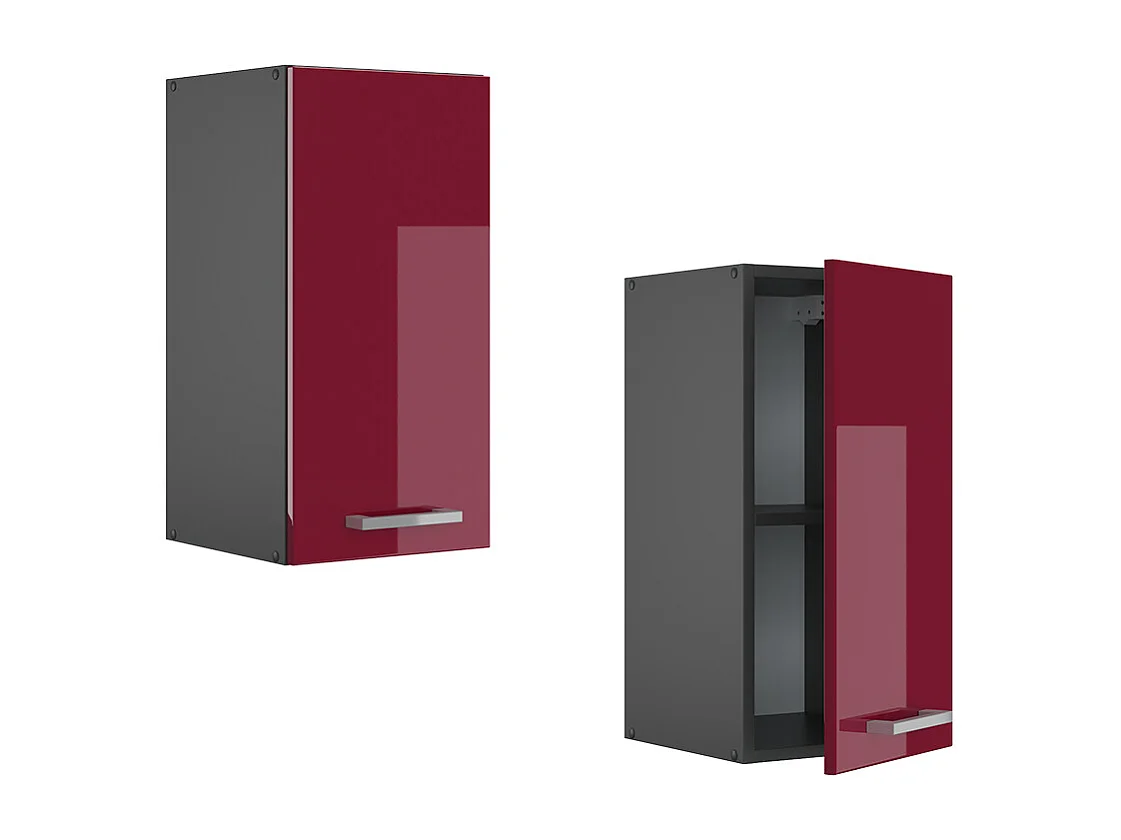 Hängeschrank rot hochglanz 30x31x60 r-line