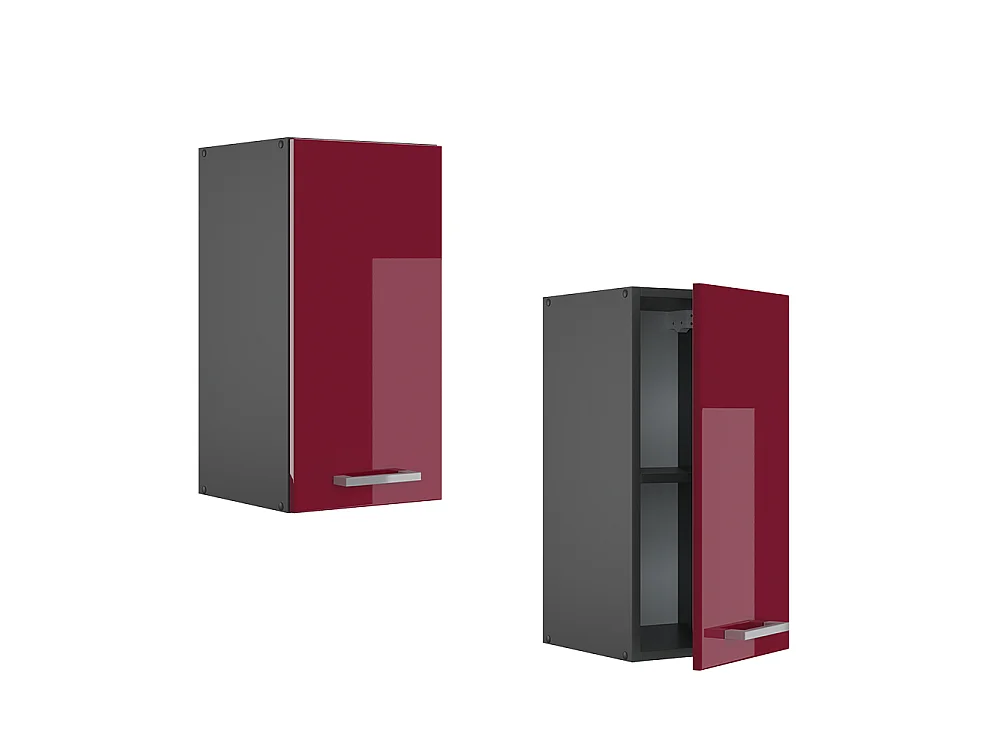 Wall cabinet red high gloss 30x31x60 r-line