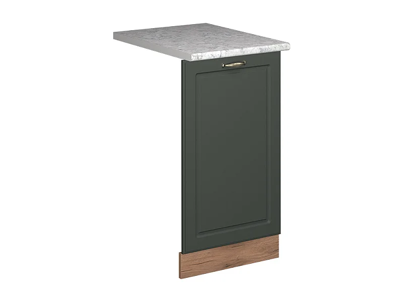 Panel frontal del lavavajillas verde dorado casa de campo 45x1.6x81.8 fame-line