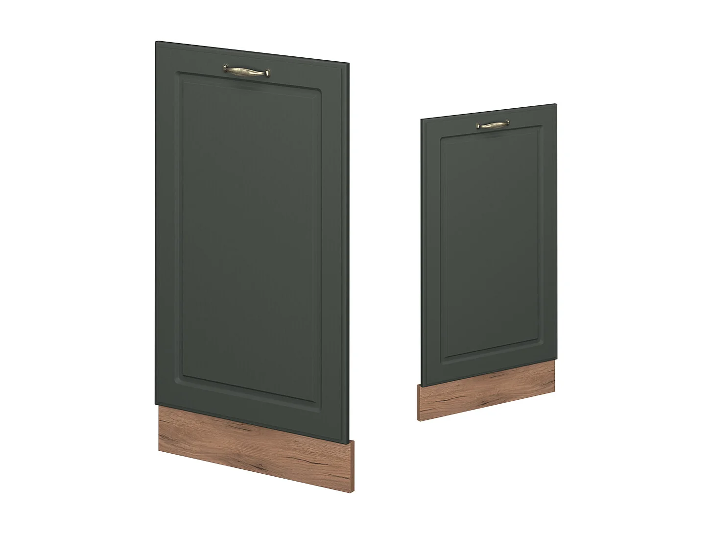 Panel frontal del lavavajillas verde dorado casa de campo 45x1.6x81.8 fame-line