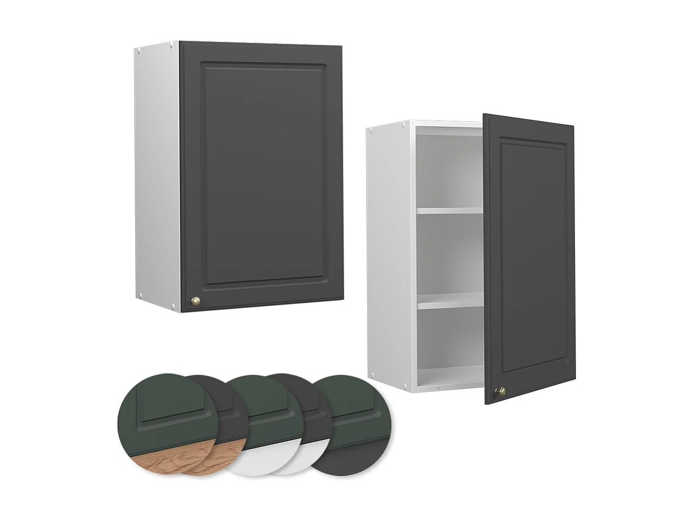 Armario colgante antracita-oro 50x34.1x72 fame-line