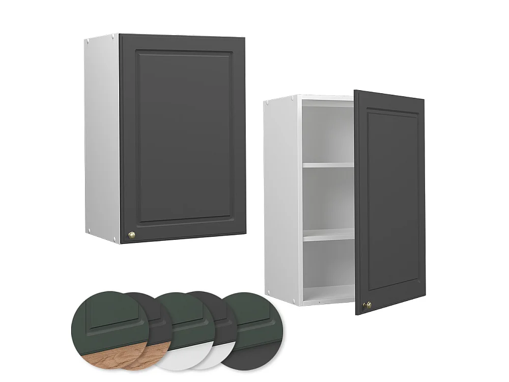 Hangkast antraciet-goud 50x34.1x72 fame-line