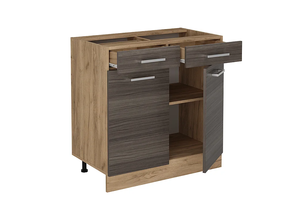 Kitchen base cabinet noble grey 80x46x81.6 r-line