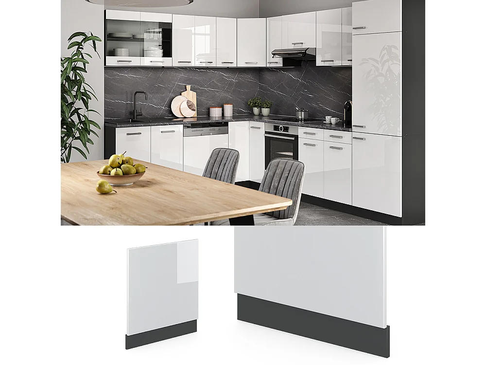 Panel frontal blanco alto brillo 60x1.6x57.2 r-line