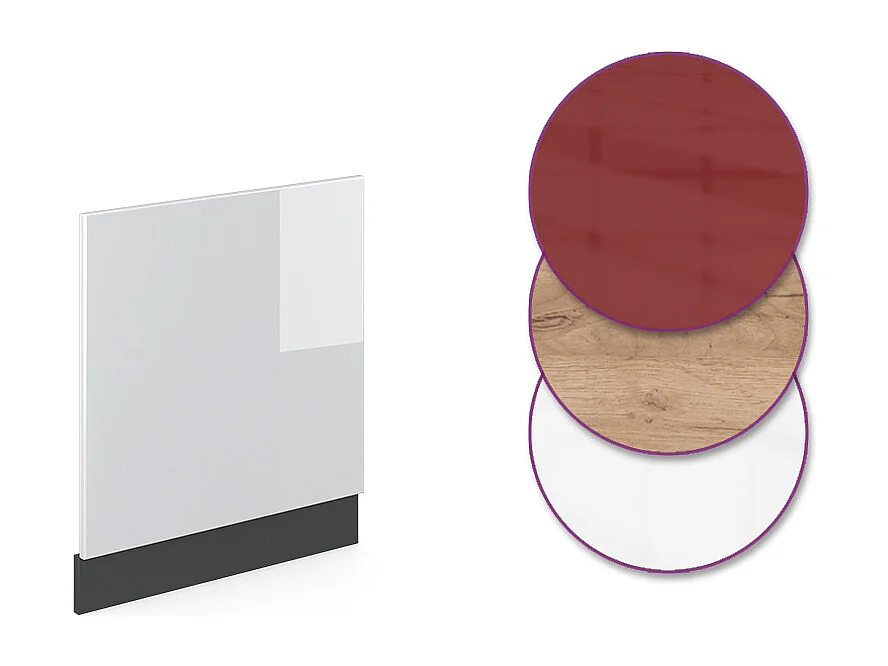 Panel frontal blanco alto brillo 60x1.6x57.2 r-line