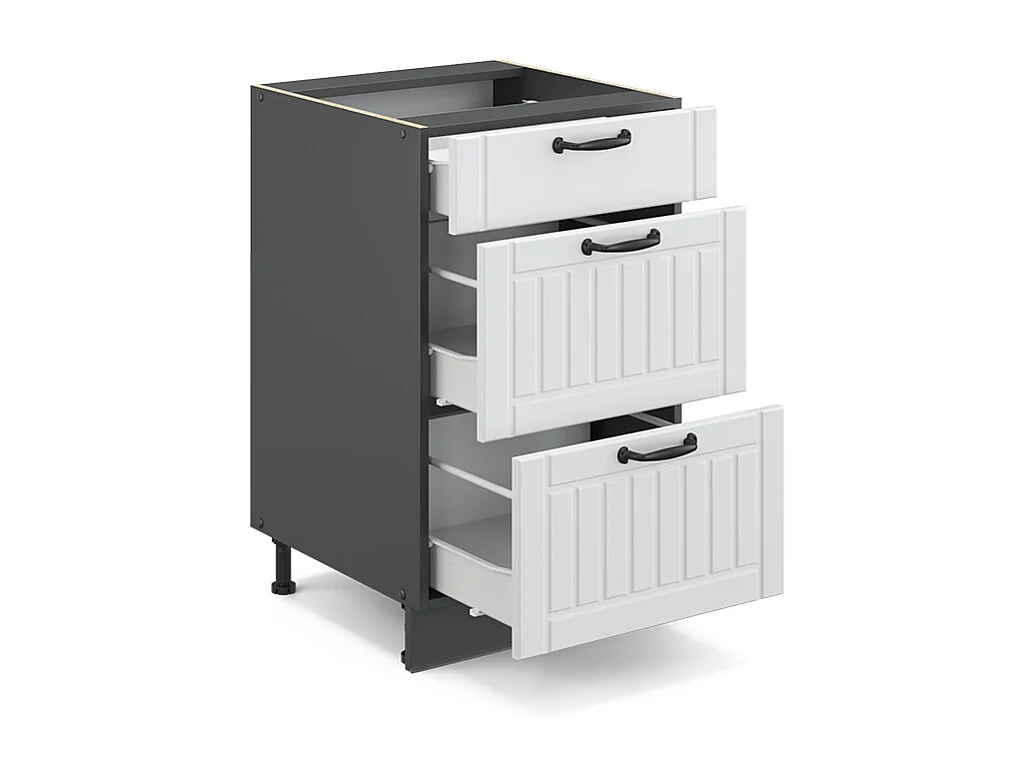 Meuble cuisine blanc campagne 50x51.6x82 fame-line