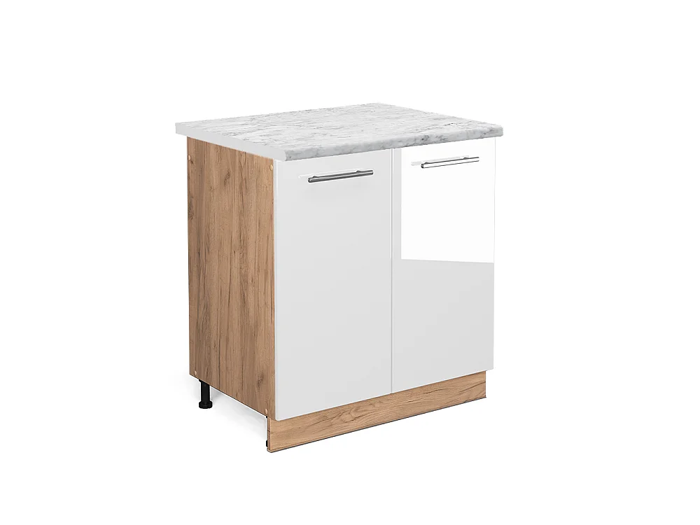 Mobile lavello cucina bianco lucido 80x60x82 fame-line