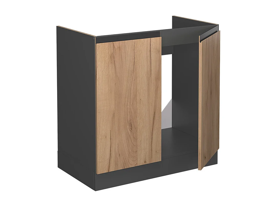 Meuble cuisine chêne de force doré 80x46x81.6 r-line