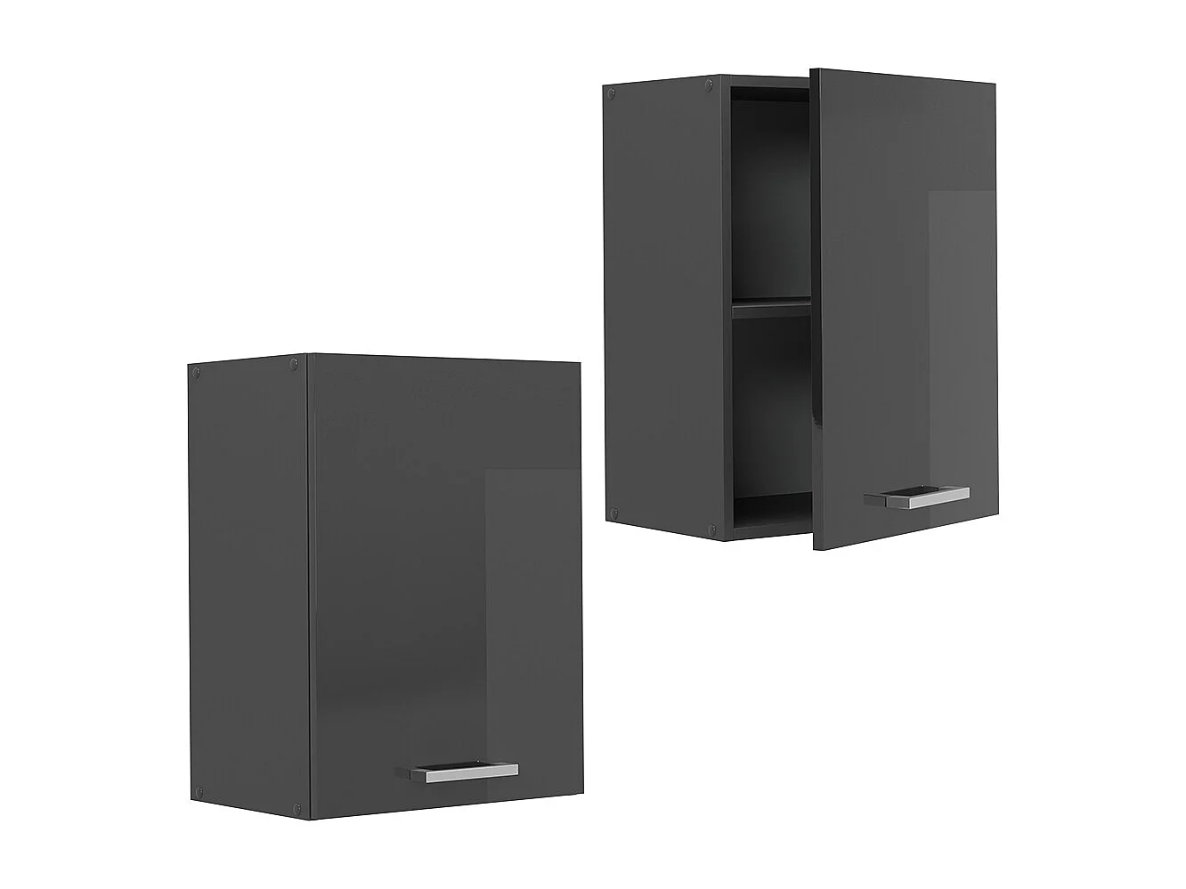 Hängeschrank anthrazit hochglanz 45x31x60 r-line