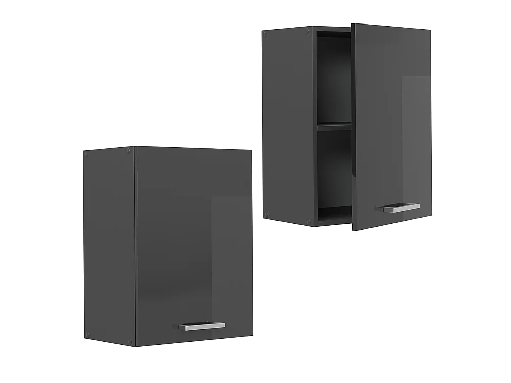 Wall cabinet anthracite high gloss 45x31x60 r-line