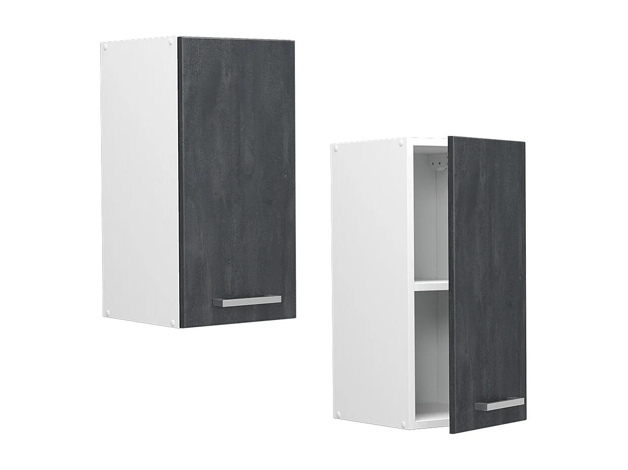 Hangkast zwart beton 30x31x60 r-line