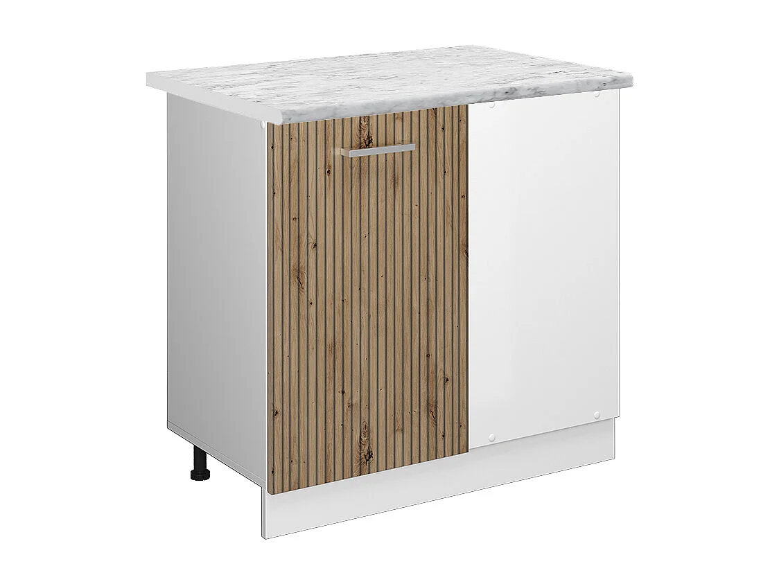 Armario de esquina roble artesanal 86x60x81.6 r-line